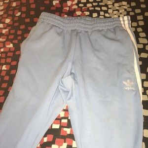 Blue adidas joggers